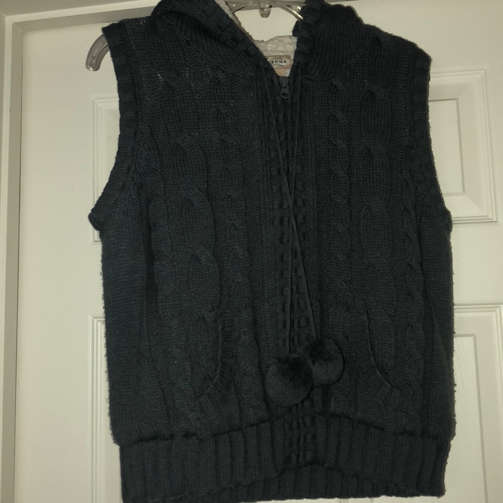 Gray Sleeveless Sweater